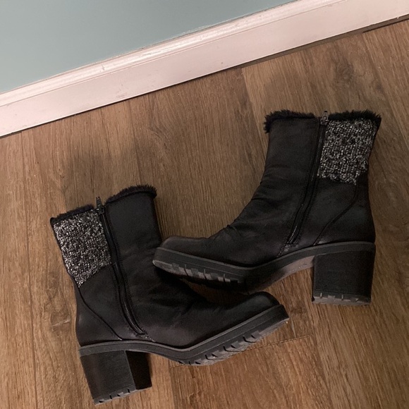 Baretraps Tevin Boot Black Womens Size 8 Medium. Rustic faux fur cottagecore - Picture 7 of 11